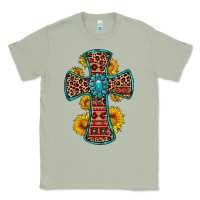 Matcha gemstone sunflower leopard cross Classic Tee - OliviaCreatesArt