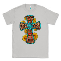 Moon Dust gemstone sunflower leopard cross Classic Tee - OliviaCreatesArt