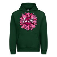 Forest Green faith breast cancer awareness sunflower Urban Hoodie - Jasminsmagicworld
