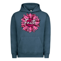 Pigment Midnight Navy faith breast cancer awareness sunflower Urban Hoodie - Jasminsmagicworld