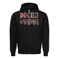 Black inked mama Zipper Hoodie - JahusDesignShop