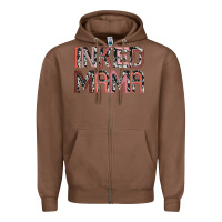 Chestnut inked mama Zipper Hoodie - JahusDesignShop