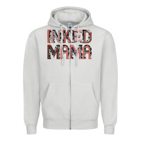 Dove Grey inked mama Zipper Hoodie - JahusDesignShop