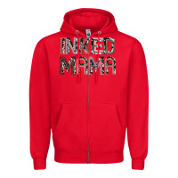 Red inked mama Zipper Hoodie - JahusDesignShop