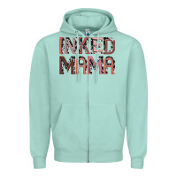 Seafoam inked mama Zipper Hoodie - JahusDesignShop