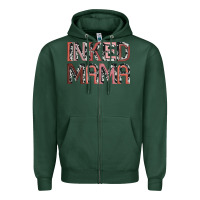 Sports Green inked mama Zipper Hoodie - JahusDesignShop