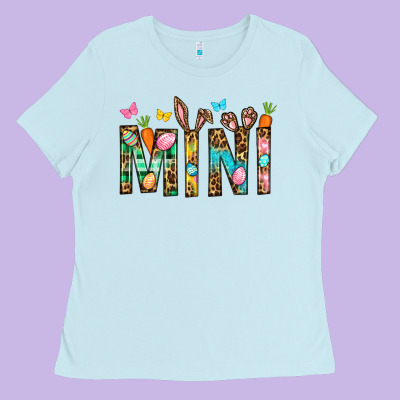 Easter Mini Ladies Tee Designed By Bundleandbundleshop