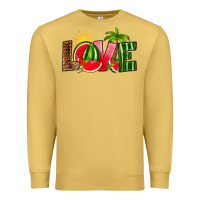Antique Gold love watermelon Premium Sweatshirt - RanaPortraitStore