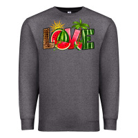Charcoal Heather love watermelon Premium Sweatshirt - RanaPortraitStore