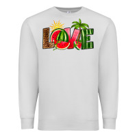 Dove Grey love watermelon Premium Sweatshirt - RanaPortraitStore