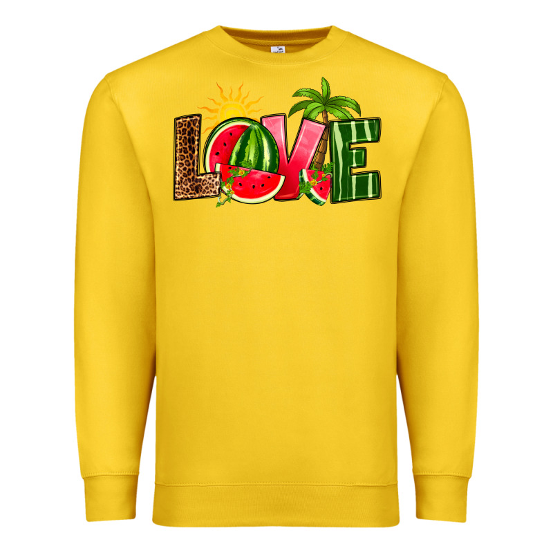 Love Watermelon Premium Sweatshirt by RanaPortraitStore | Teevron