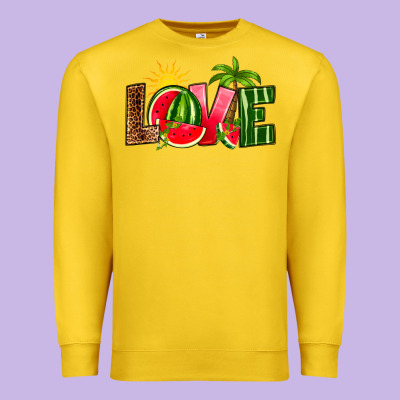 Love Watermelon Premium Sweatshirt Designed By Ranaportraitstore