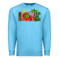 Ocean Blue love watermelon Premium Sweatshirt - RanaPortraitStore