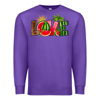 Purple love watermelon Premium Sweatshirt - RanaPortraitStore