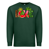 Sports Green love watermelon Premium Sweatshirt - RanaPortraitStore