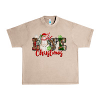 French Oak Love Christmas Snowman Urban Heavy Tee - FaDigitalArtStudio