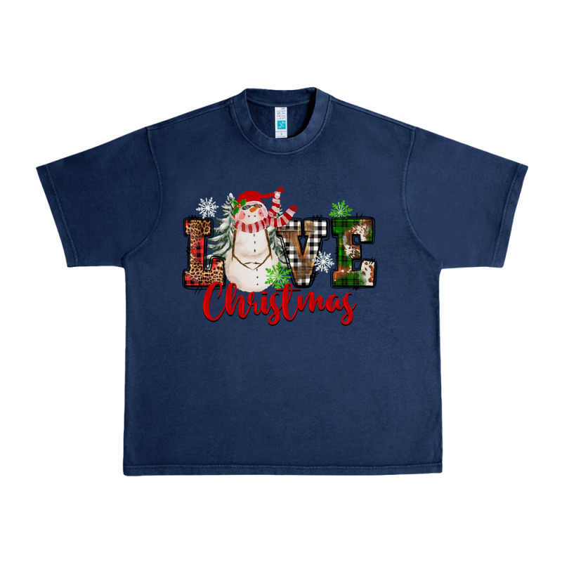 Love Christmas Snowman Urban Heavy Tee by FaDigitalArtStudio | Teevron