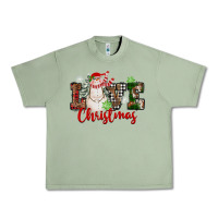 Oil Green Love Christmas Snowman Urban Heavy Tee - FaDigitalArtStudio