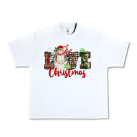 White Love Christmas Snowman Urban Heavy Tee - FaDigitalArtStudio