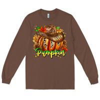 Chestnut Hello Pumpkin Long Sleeve Tee - CowhideDigitalArt