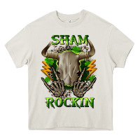 Cream Sham rockin St. Patrick's Day Heavy Core Tee - CowGirlArtShop