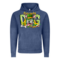 Vintage Denim st patricks day dog mom Vintage Hoodie - CowhideDigitalArt
