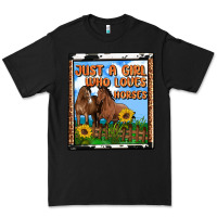 Black western just a girl who loves horses Premium Tee - OliviaCreatesArt