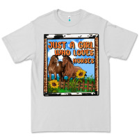 Dove Grey western just a girl who loves horses Premium Tee - OliviaCreatesArt