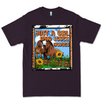 Plum western just a girl who loves horses Premium Tee - OliviaCreatesArt