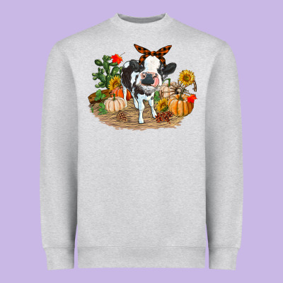 Fall Baby Cow Heavyweight Sweatshirt Designed By Ranaportraitstore