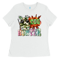 White egg hunter Ladies Tee - FaDigitalArtStudio