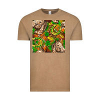 Vintage Coffee St. Patrick's Day Horse With Horseshoes Seamless Vintage Tee - FaDigitalArtStudio