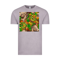 Vintage Zinc St. Patrick's Day Horse With Horseshoes Seamless Vintage Tee - FaDigitalArtStudio
