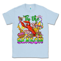 Dusty Blue tis the season mardi gras olivia Classic Tee - OliviaCreatesArt