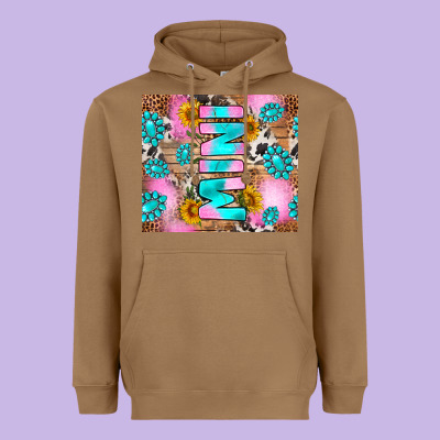 Western Mini Heavyweight Hoodie Designed By Ranaportraitstore