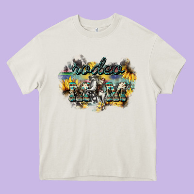 Rodeo Mom Mother's Day Heavy Core Tee Designed By Howdyjamesfarm