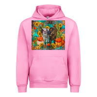 Fuchsia Pink fall heifer cows Urban Hoodie - RanaPortraitStore