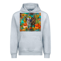 Heather Grey fall heifer cows Urban Hoodie - RanaPortraitStore