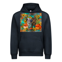 Navy fall heifer cows Urban Hoodie - RanaPortraitStore