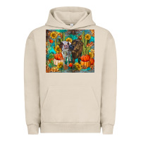 Pigment French Oak fall heifer cows Urban Hoodie - RanaPortraitStore