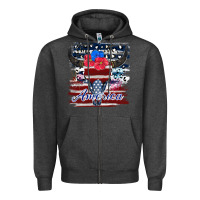 Charcoal Heather bull skull america Zipper Hoodie - JahusDesignShop