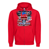 Red bull skull america Zipper Hoodie - JahusDesignShop