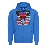 True Royal bull skull america Zipper Hoodie - JahusDesignShop