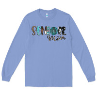 Colony Blue senior mom Long Sleeve Tee - CowhideDigitalArt