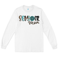 White senior mom Long Sleeve Tee - CowhideDigitalArt