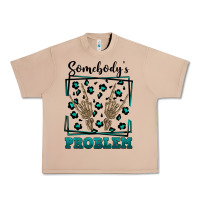 Burro Somebody's Problem Hand Skeleton Urban Heavy Tee - FaDigitalArtStudio