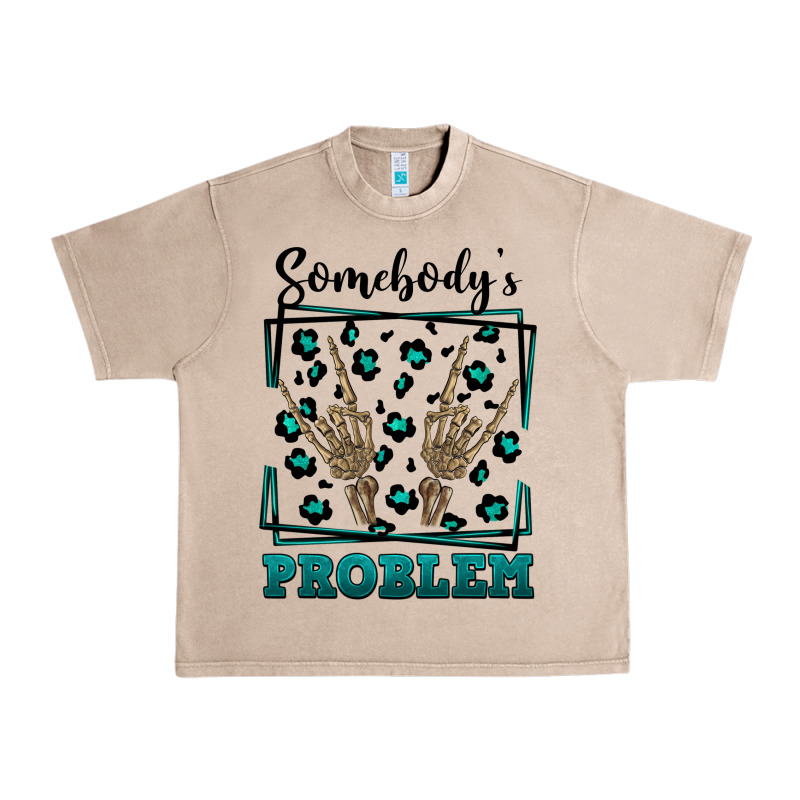 Somebody's Problem Hand Skeleton Urban Heavy Tee by FaDigitalArtStudio | Teevron