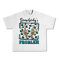 Lunar Rock Somebody's Problem Hand Skeleton Urban Heavy Tee - FaDigitalArtStudio