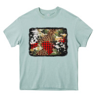 Arona army cowhide leopard Christmas Heavy Core Tee - Jasminsmagicworld
