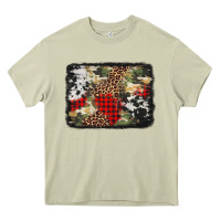 Mossy army cowhide leopard Christmas Heavy Core Tee - Jasminsmagicworld